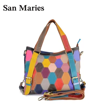 

San Maries Women Leather Handbags Bags Women Famous Brands Casual Female Bag Ladies Tote Shoulder Bag Large Satchel
