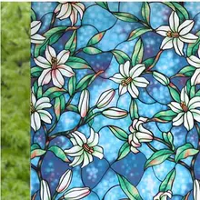 Окрашенная оконная пленка для ванной комнаты скользящие окна цвет двери без клея электростатические стеклянные наклейки прозрачные непрозрачные для ванной-9