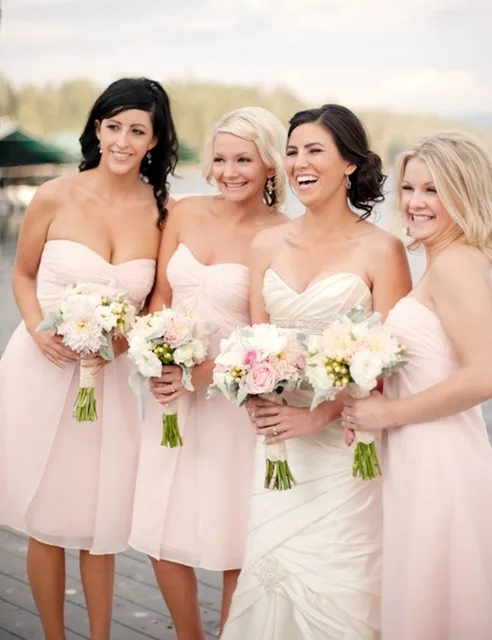 Cute Short Bridesmaid Gown Navy Blue Peach Ivory Champagne Silver Cute Short Bridesmaid Gown Navy Blue Peach Ivory Champagne Silver Yellow