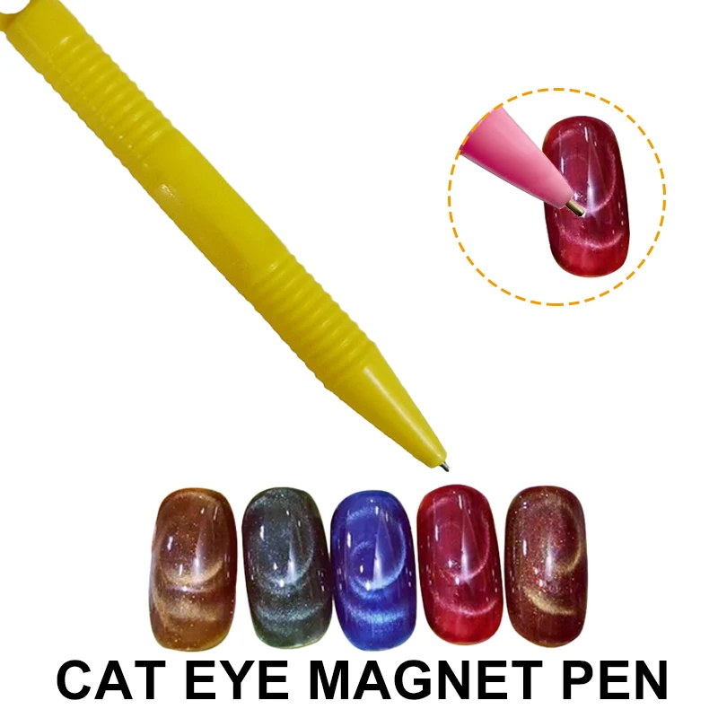 

Ellwings 1pcs Magnet Pen For 3D Magnetic Cat Eyes Nail Gel Polish DIY Magic Nail Dotting Pen DIY Tools