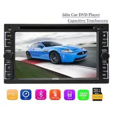 Two 2 Din Car Autoradio Stereo Head Unit DVD Player AM FM Radio Multimedia Win8 Autoradio Bluetooth Ipod USB/SD Aux Steer Wheel