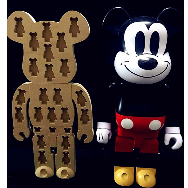 

Original Fake Bearbrick Baseman Toby 1000% Be@rBrick Display Box Put In 20pcs 100% Gloomy Bear Display Board Brian L1779