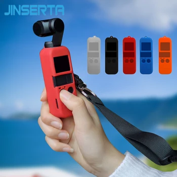 

JINSERTA 10 Colors Silicone Case for DJI OSMO POCKET Protector Set Soft Cover with Neck/Wrist Strap Lanyard for Osmo Pocket
