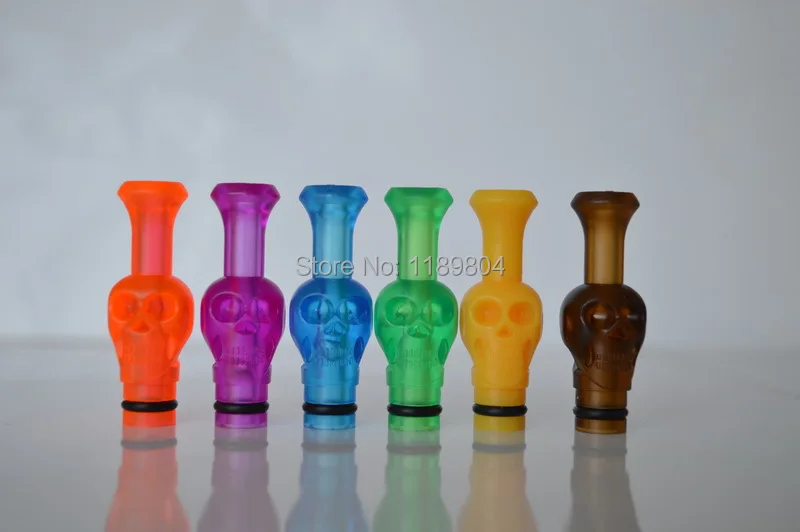 leiqidudu 20pcs Drip tip 510 arcylic drip tips skull head all kinds of colour for atomizer Rda atomizers | Электроника