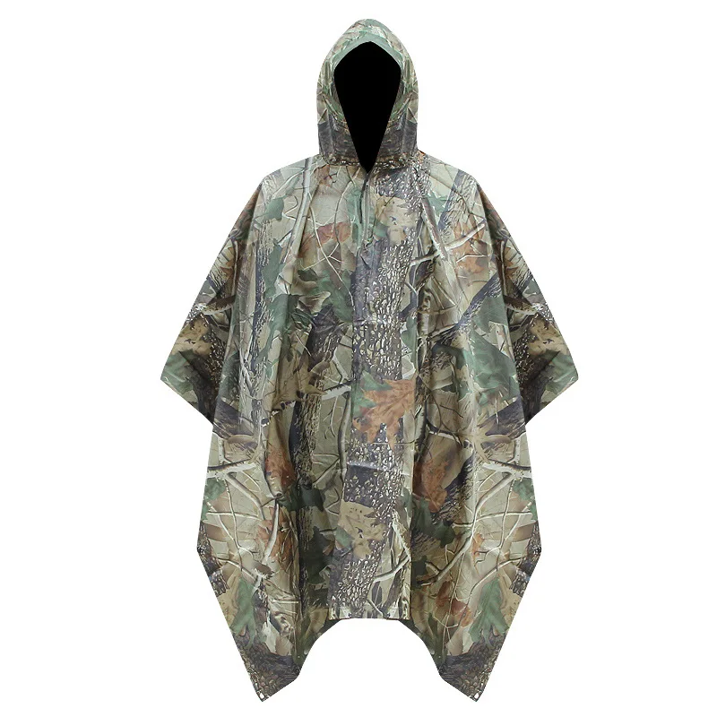 The Camouflage Raincoat men and Waterproof rain coat men Hooded Poncho ...