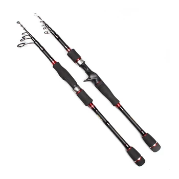 

1.98M/2.1M/2.4M/2.7M Telescopic Lure Fishing Rod Spinning Casting Type Anti-scratch Paint Carbon Rod YS-BUY