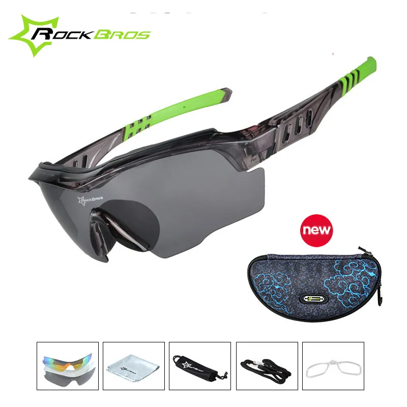 New RockBros Polarized Sporting Cycling Fishing Running Sunglasses UV400 Goggles 
