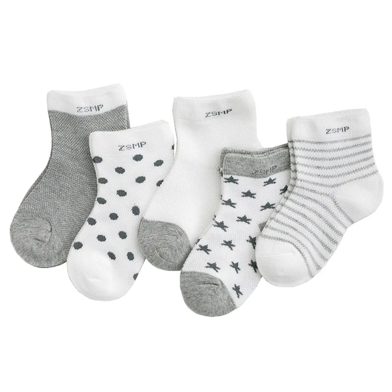 5 пар/лот; носки для малышей; Летние сетчатые тонкие носки для маленьких девочек; хлопковые носки для новорожденных мальчиков; одежда для малышей; аксессуары - Цвет: 12