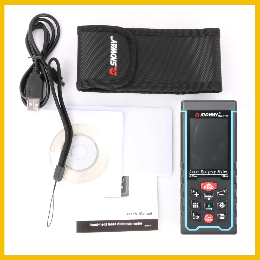 SNDWAY Laser rangefinder 120m Tilt Rechargeable Digital Camera Laser Distance Meter Laser Rangefinder SNDWAY Laser rangefinder 120m Tilt Rechargeable Digital Camera Laser Distance Meter Laser Rangefinder