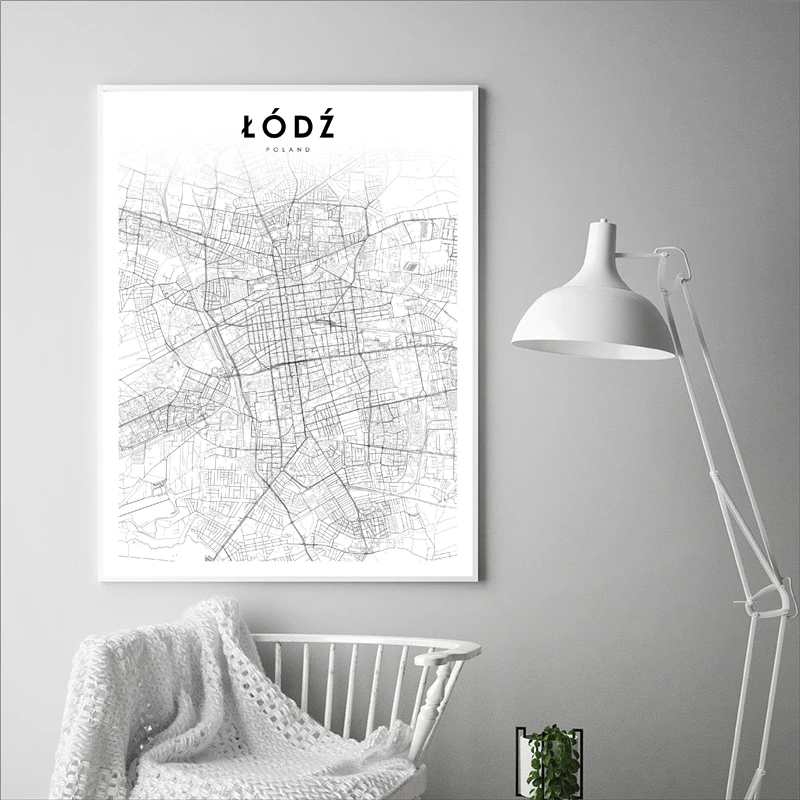 Poland Map Art Poster