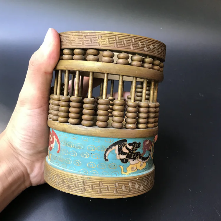 

High quality special copper old abacus Chinese Soroban Educational tool math Arithmetic Calculator for student teacher O04