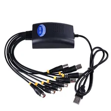 4channel usb AHD audio/video capture card CCTV recorder HD 720p p2p motion detect