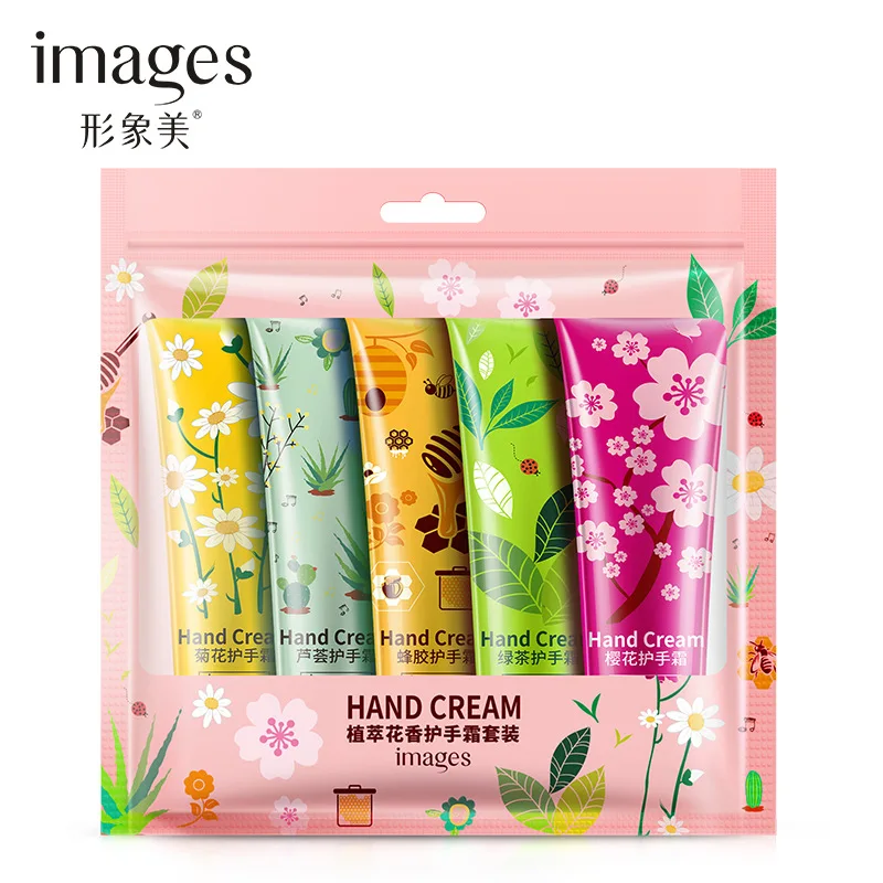 

images Best Whitening Rejuvenation Hand Cream Moisturizing Nourishing Skin Repair Anti Chapping Hand Care Beauty 5pcs/Set