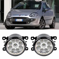 Eemrke стайлинга автомобилей для Fiat Punto EVO (199) 2010 2011 2012 9 штук светодиодов Противотуманные фары H11 H8 12 В 55 Вт LED Туман фара