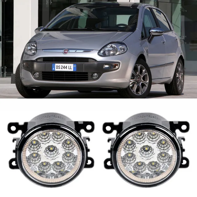 EEMRKE Car Styling For Fiat PUNTO EVO (199) 2010 2011 2012 9 Pieces Leds Fog Lights H11 H8 12V