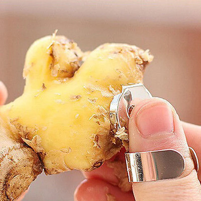 Multifunctional Ginger Garlic Mini Chestnut Peeler Stainless Steel Peeling Tools Adjustable Ring Design Fruit&ampVegetable | Дом и сад