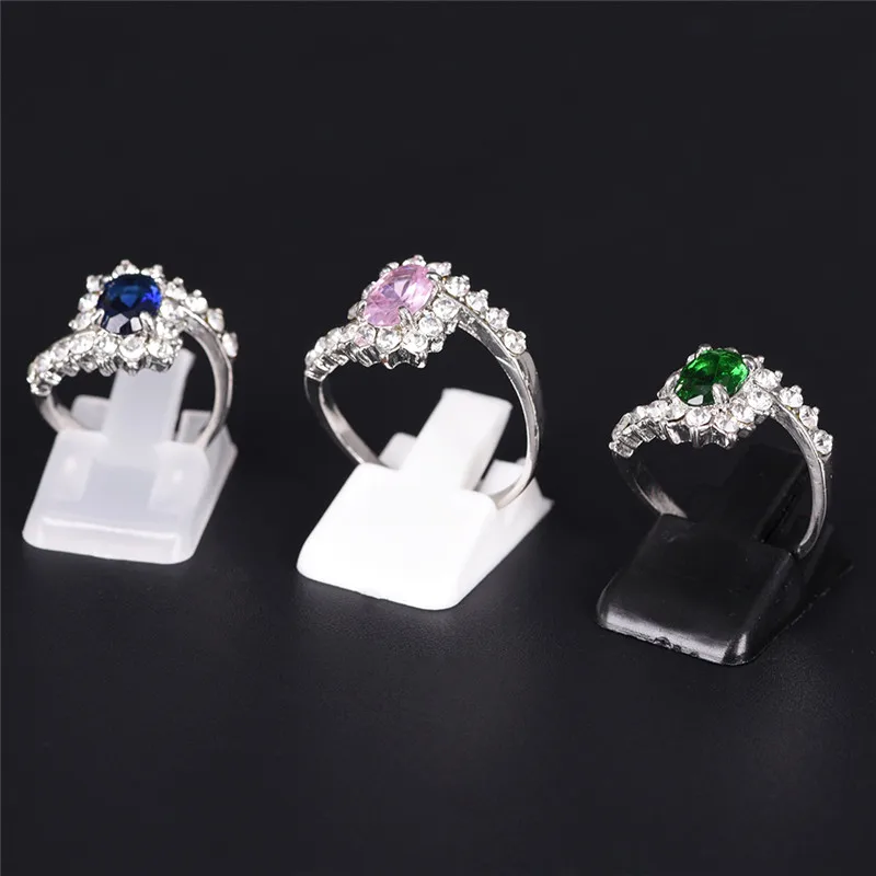 10pcs/Lot Ring Jewelry Displays Holder Ring Show Plastic Frosted Jewelry Displays Holder For Ring, Decoration Stand New Arrival