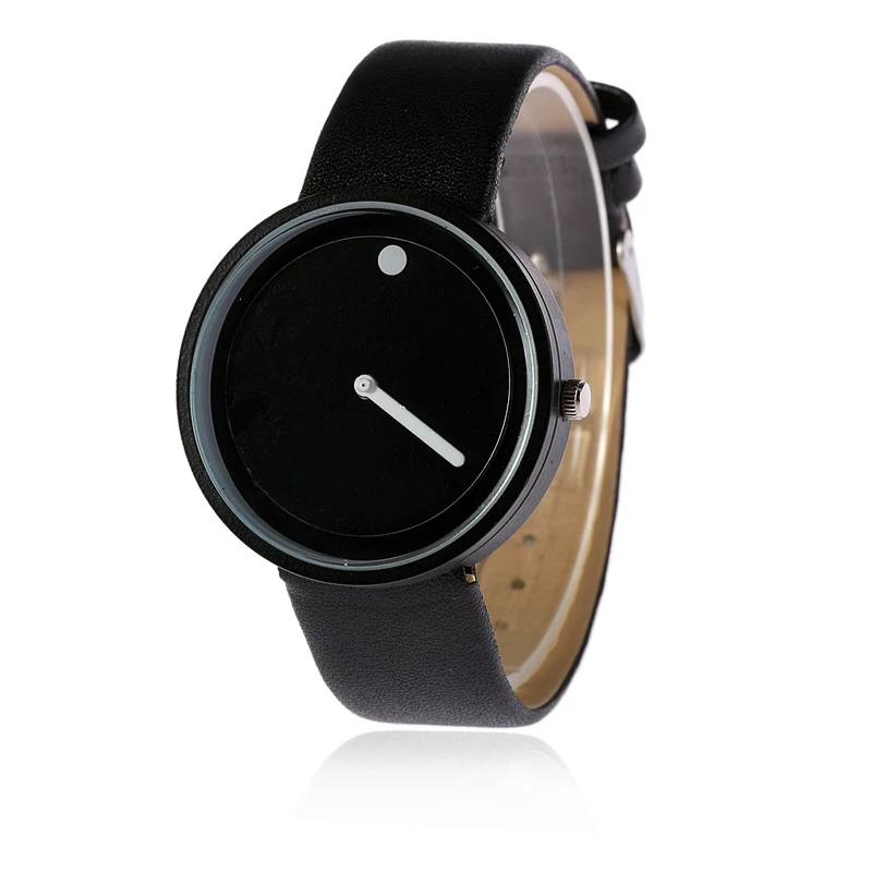 

2018 New Models Color Concept Fashion Women Watches Simple Polka Dot Watch Leather Quartz Personality Tide Table
