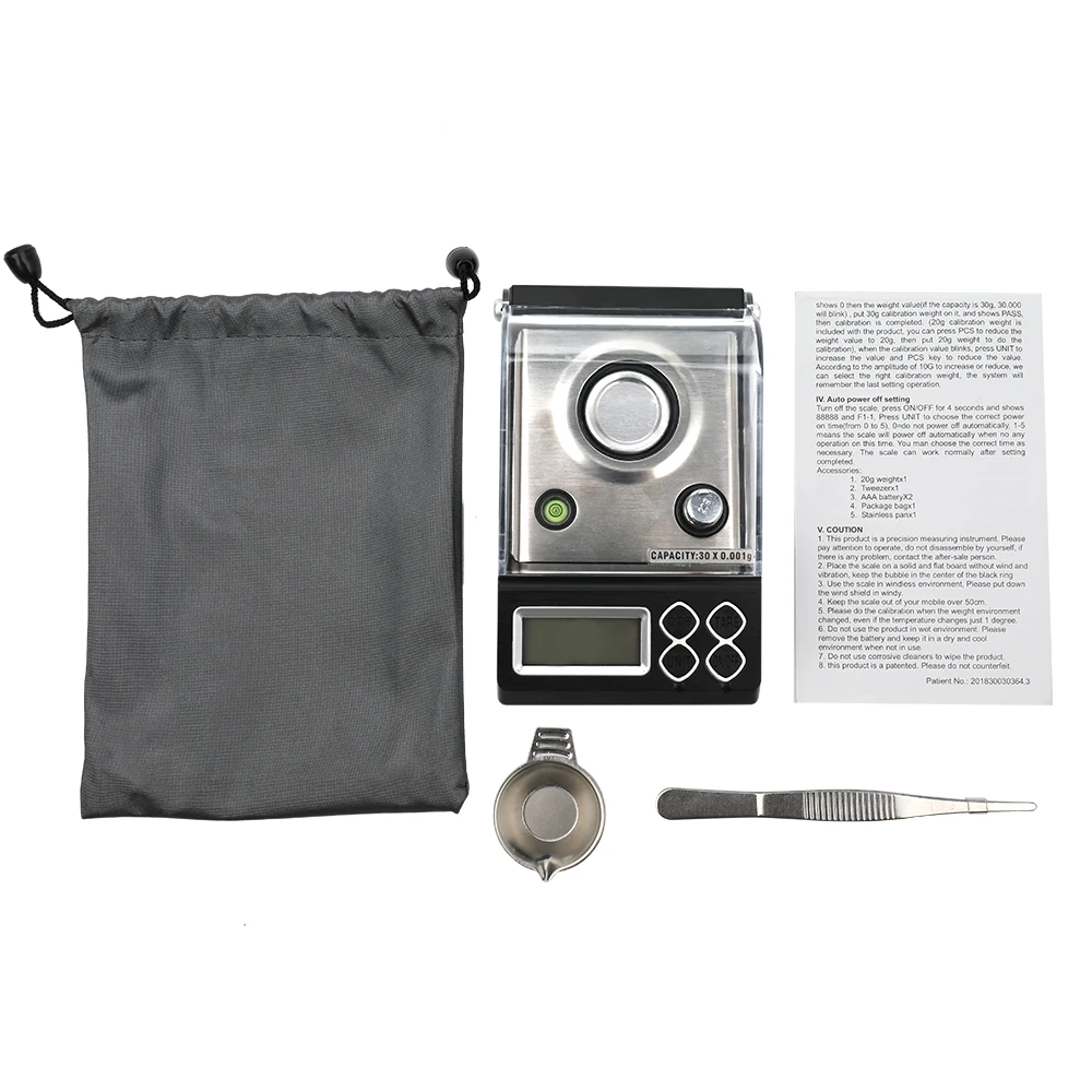 

Electronic Digital Carat Counting Scale High Accuracy with LCD Backlight Display without Battery for jewelry and powder