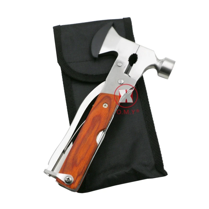 

OMY Superior Multifunctional Tools Hammer with Knife Plier Saw File Screwdriver Camping Tools Axe Opener Hunting Fixing Plier