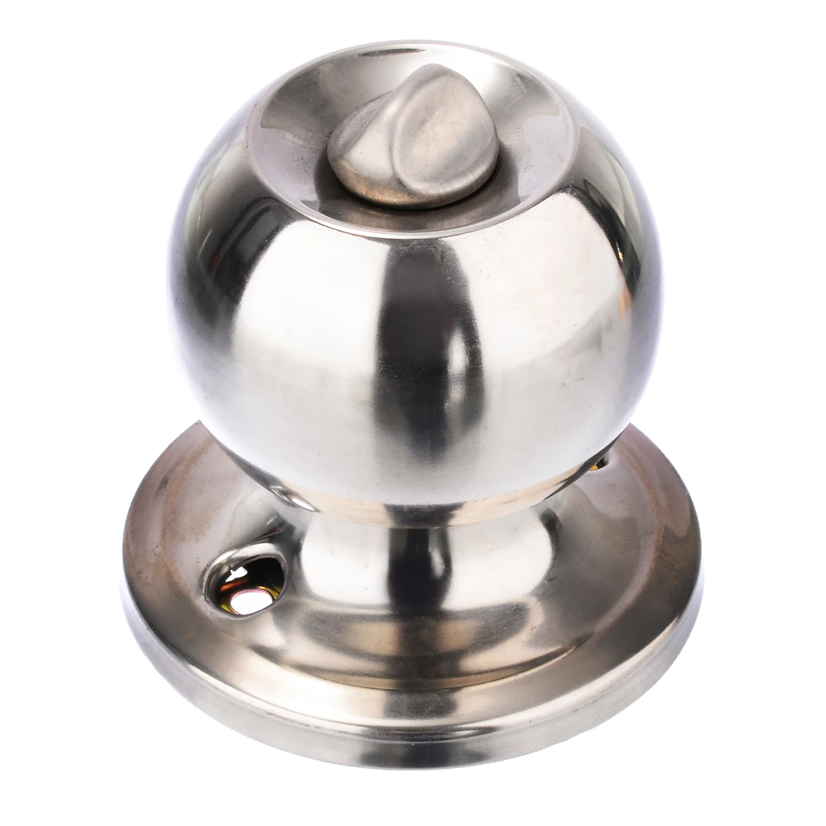 Door Knob Handle Lock With Key Stainless Steel Round Ball Privacy Door Handle Set For Household Bathroom Lock Hardware