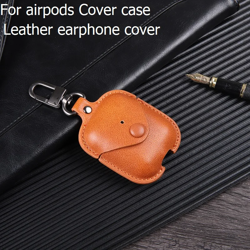 

Leather Cases Bluetooth Wireless Earphone Case For AirPods Protective Cover Skin Accessories for Apple Airpods Charging Box