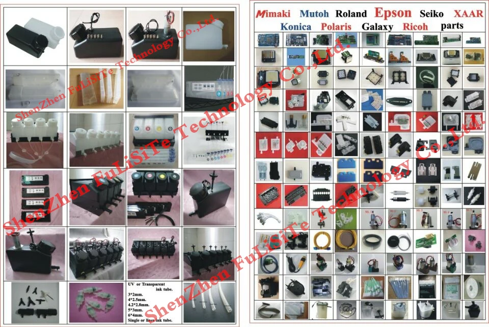 Подлинная FuLiSiTe 1.5L sub чернильный Бак 4 Цвета Эко сольвентные чернила Насыпная система чернил 4 цвета СНПЧ система подачи чернил