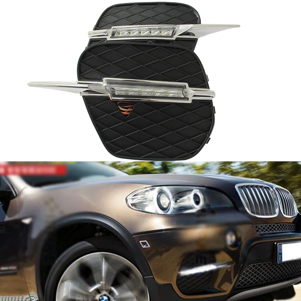 

Ultra-bright 10W Cree Chip LED Daytime Running Light E70 X5 100% Waterproof LED DRL Fog Car Lights for BMW