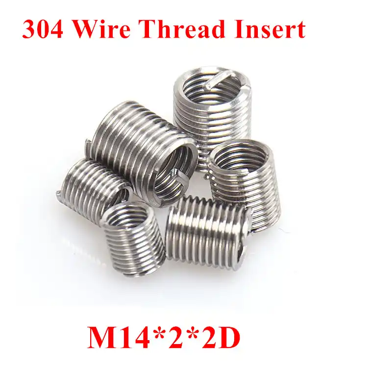 50pcs M3 M3*2D stainless steel wire thread insert