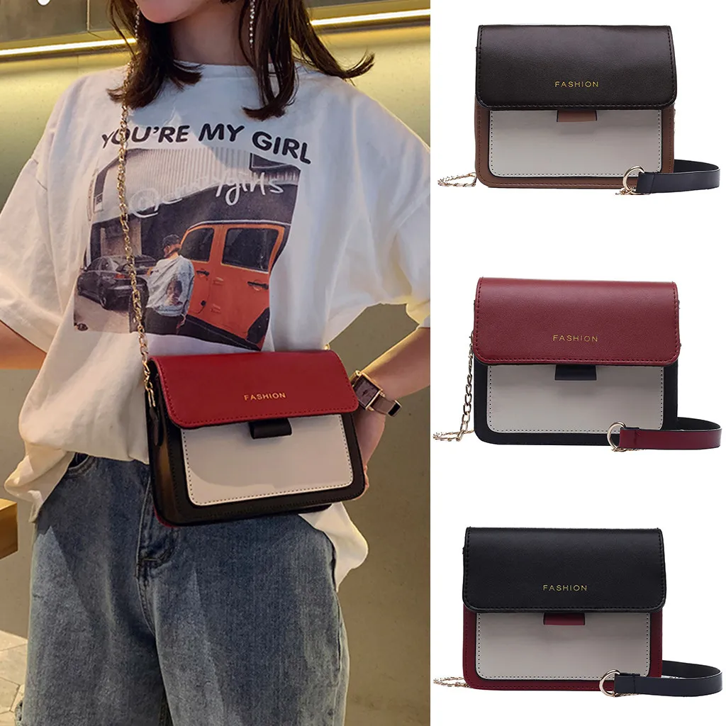 

Crossbody Bags for Women Small Square Bag Women Messenger Bags Woman Bag One-Shoulder 2019 Women's Designer Handbag dropship