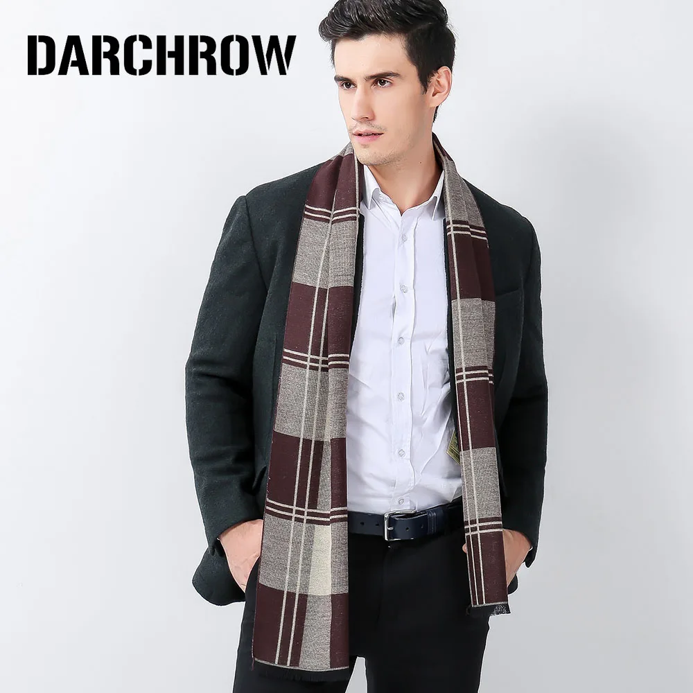 DARCHROW Scarves Men's Scarf Fashion Cotton High Quality Scarf Luxury