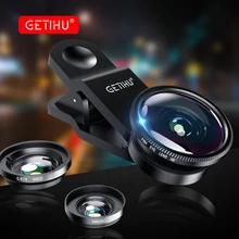 Universal Fisheye Lens 3 in 1 Mobile Phone Clip Lenses Fish Eye Wide Angle Macro Camera Lens for Smartphone iPhone 6 Microscope