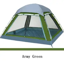 FLYTOP палатка 4 человек летний Кемпинг на открытом воздухе оборудование один Семейный Туризм пляж палатки три сезона Водонепроницаемый палатка