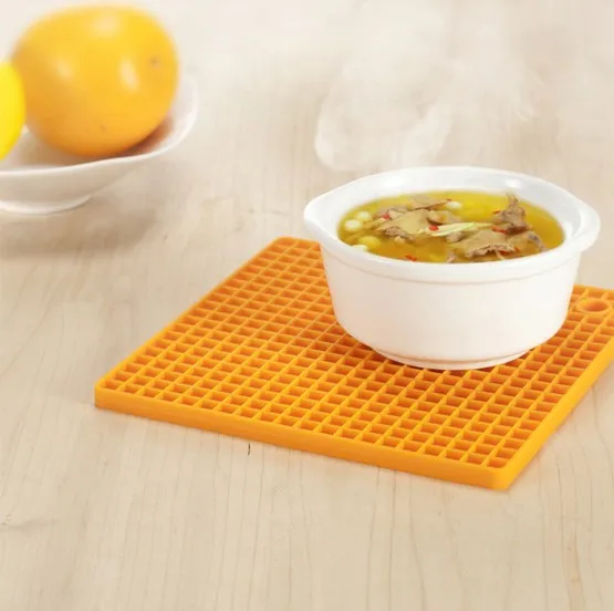 1PC New silicone placemats Square Silicone insulation Cushion