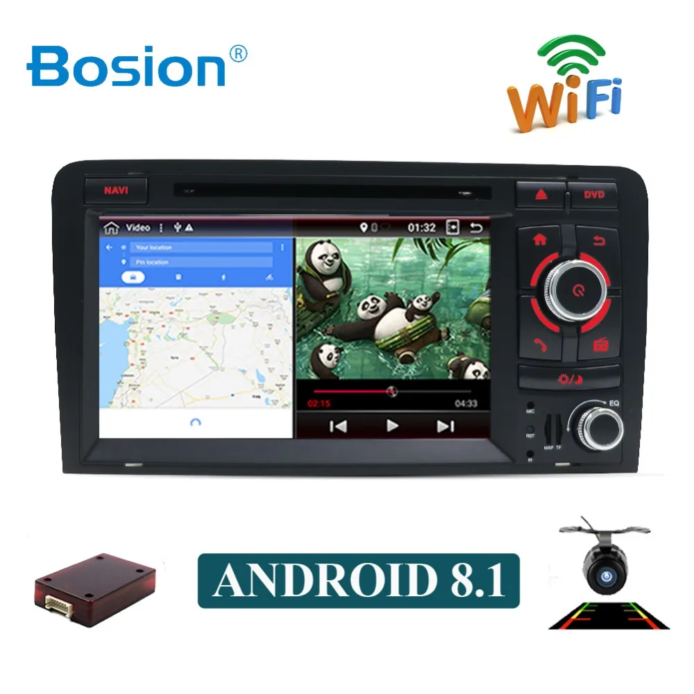 

Bosion 7 inch HD 2 Din Android 8.1 Octa 8 Core Car Radio Stereo DVD Player Multimedia Navigation GPS For Audi A3 8P 2003-2011