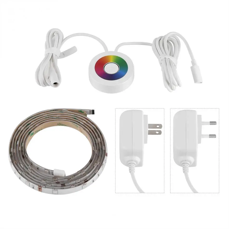 

2m Length Intelligent WiFi 5050 RGB LED Strip Light TV PC Back Lighting Touch Switch Phone APP Control US/EU Plug for Choose