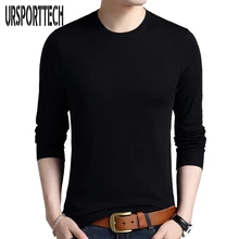 Autumn Winter Men's Sweater 2020 New O Neck Solid Color Casual Sweater Men's Slim Fit Brand Knitted Pullovers Plus Size 3XL
