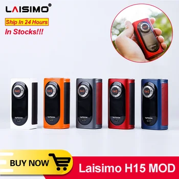 

Original Laisimo H15 MOD 208W TC Box Mod PWR/NI/TI/SS Dual 18650 battery fit 510 thread Atomizer Tank INTAKE RTA vs LUXE Mod