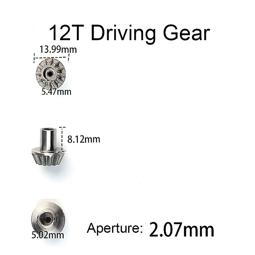 12T 24T 30T Metal Motor Driving Gear Planet Gear Differential Gear Combo Kit for WLtoys 12428 12423 RC Car Truck Vehicle Part (4)