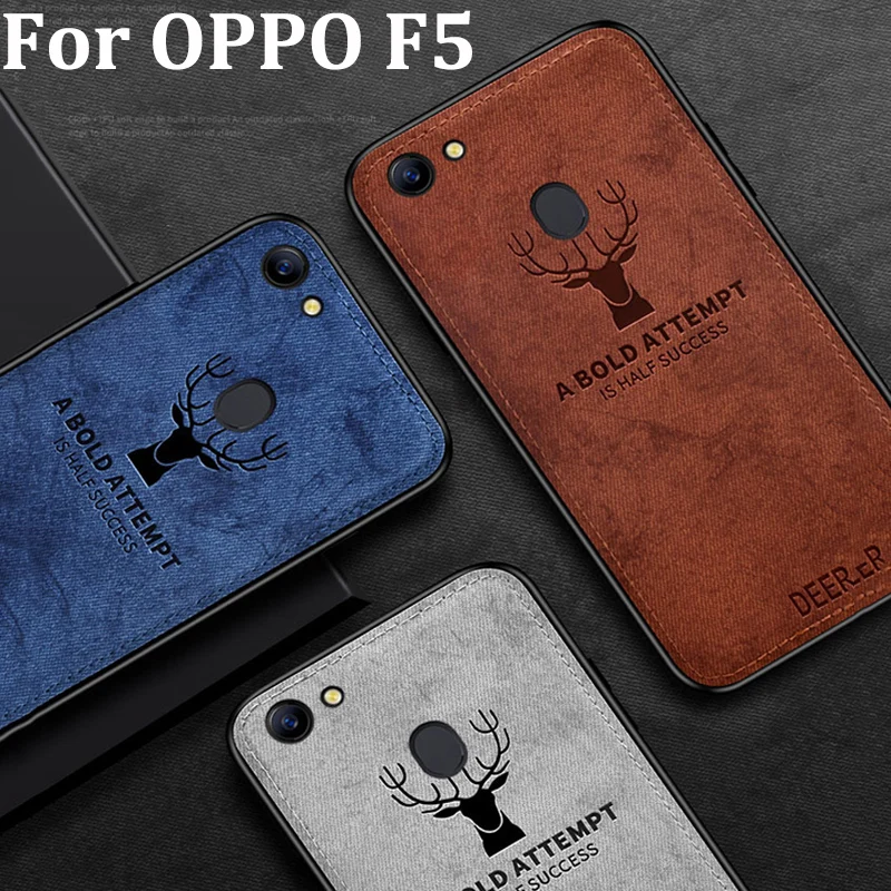 

For OPPO F5 Case Soft phone case For OPPO F 5 Cases Protection Back Cover OPPOF5 Cloth + TPU phone case For OPPO F5 skin Shell