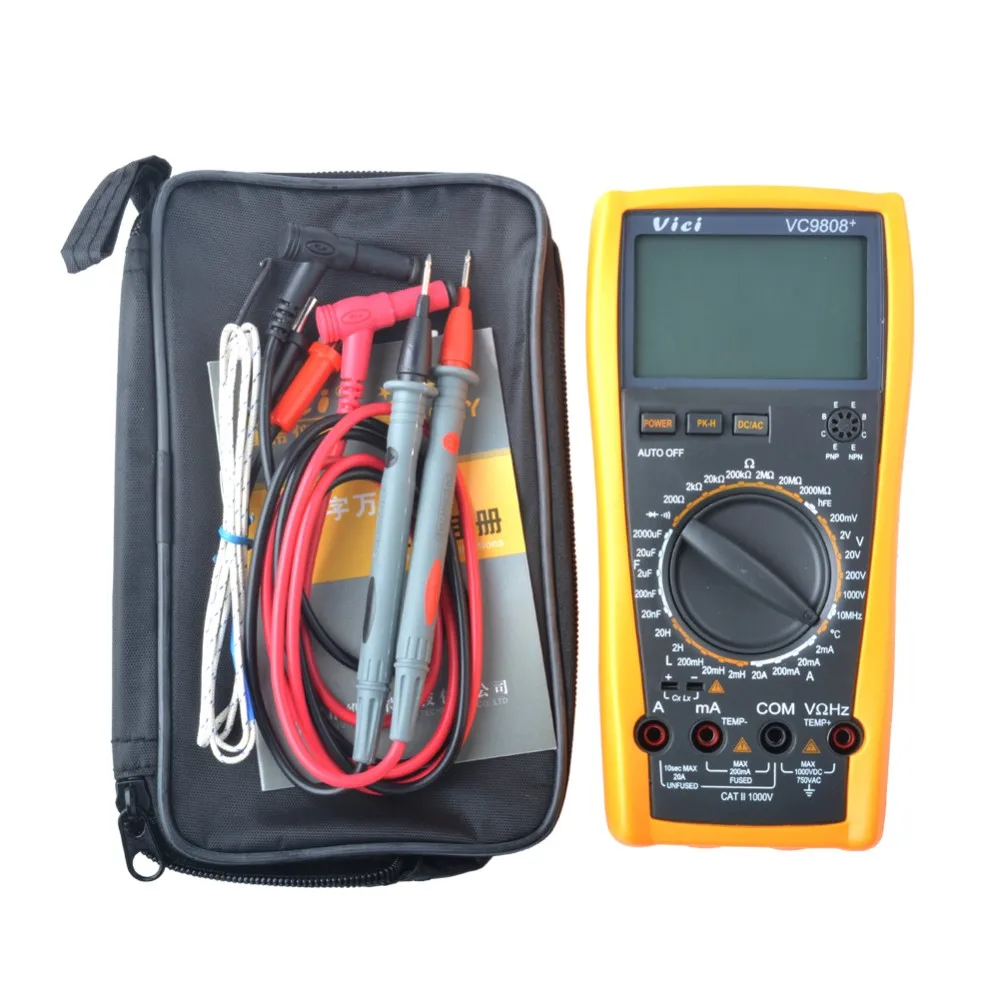 VICI VICHY VC9808+ 3 1/2 Digital multimeter Electrical Meter Inductance