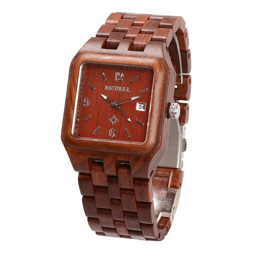 BEWELL WOODEN WATCH