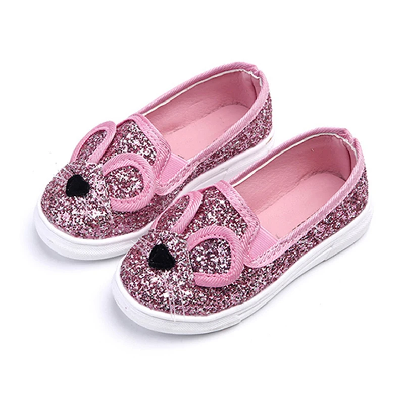 COZULMA طفلة أحذية الاطفال الرياضة حذاء كاجوال للبنات رياضية الكرتون لطيف ماوس الترتر أحذية لينة الأطفال حذاء رياضة