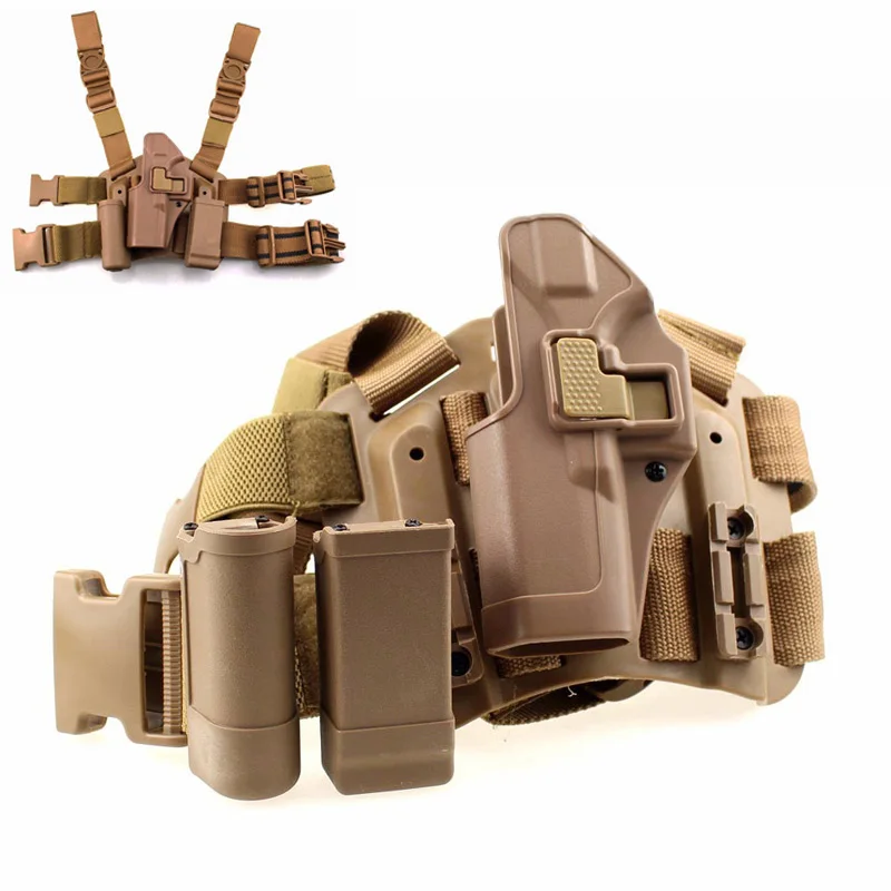 Left Hand Tactical Glock Leg Holster Military Combat Thigh Holster