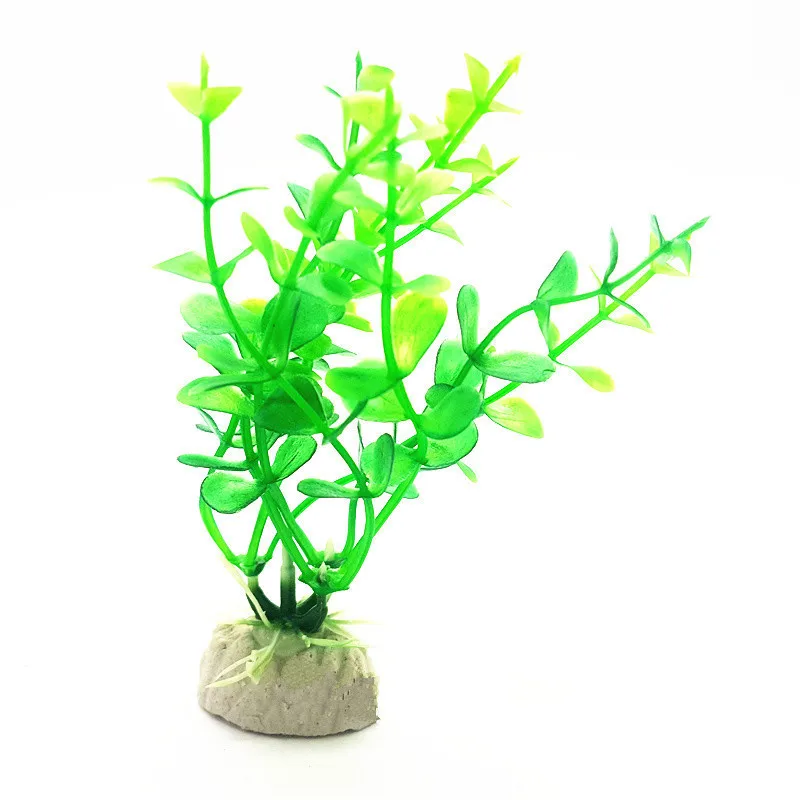 1 шт. маленький Искусственный аквариум декоративные растения пластиковые растения Цветок Рыба Украшение для аквариума - Цвет: e