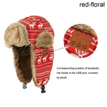 Мягкая зимняя теплая шапка-бомбер унисекс Беспроводная Bluetooth умная шапка гарнитура динамик микрофон шапка-MX8