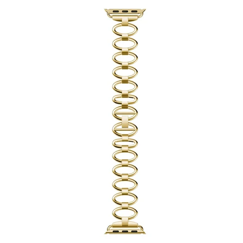 gold Ссылка браслет для apple watch ремешок 42 мм/38 мм iwatch серии 3/2/1 нержавеющая сталь наручный ремень металлические часы ремешок для часов - Цвет ремешка: gold
