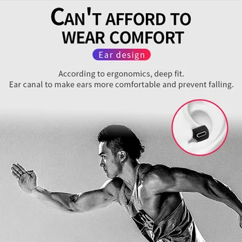 

TWS Wireless Bluetooth Earphones 5.0 MIC Stereo HIFI Sport Earbud with Charging Box DU55