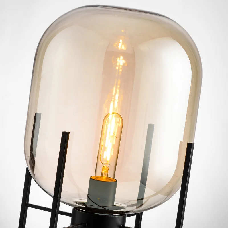  Modern home deco lighting Nordic floor lights LED living room standing fixtures Glass illumination  - 32976867431