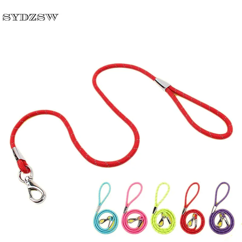 SYDZSW Nylon Pet Dog Leash Thicken Strong and Durable Alloy Clasp Pet Puppy Rope Blue Green Red Purple Pink Pet Products Wholesale1